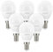 Linkind Lampadine LED E14 Attacco Edison, Golf P45/G45, 7,5W(Equivalenti a 60W), Luce Bianca Fredda 5000K, 806 Lumen, Non Dimmerabile, AC 220-240V, Pacco da 6