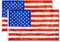 2 Stück Fahne | Flagge | Wetterfeste Flagge mit Messing-Ösen | Fahne Flagge 90 x 150 cm | Kräftige Farben | Top Qualität (USA Flagge)
