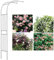 Jardín Metal Arco Negro Blanco, Decoración De Boda Al Aire Libre Medio Arco, Arco De Rosas Trepadoras, Ancho: 40cm, Alto: 240cm, Largo: 60cm, 90cm, 120cm, 150cm, 180cm, 220cm, 240cm