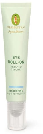 PRIMAVERA Eye Roll-On - Instantly Cooling 12 ml - Naturkosmetik - Erfrischender Augen Roll-On für eine strahlend, wache Augenpartie - kühlt und wirkt abschwellend - vegan