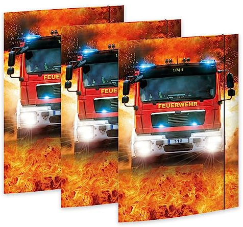 RNKVERLAG 45362-3 – Ritmapp On Fire 310 x 440 mm, 3 stycken, DIN A3, med elastisk stängning