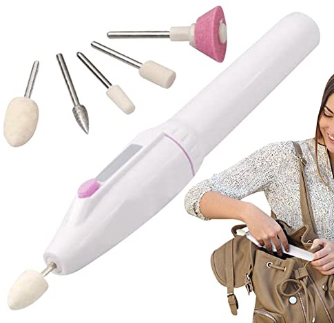 Tacery limas uñas eléctricas | Herramienta manicura y pedicura con 5 taladros para uñas | Kits Cuidado uñas para Callos, uñas Gruesas, pulidor uñas, Herramientas Pulido