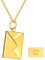 OIDEA Collana da donna con busta, con ciondolo a forma di lettera d'amore, in acciaio inox, apribile come regalo di fidanzamento o amore per donne, fidanzata, sorella, compleanno, Acciaio inossidabile