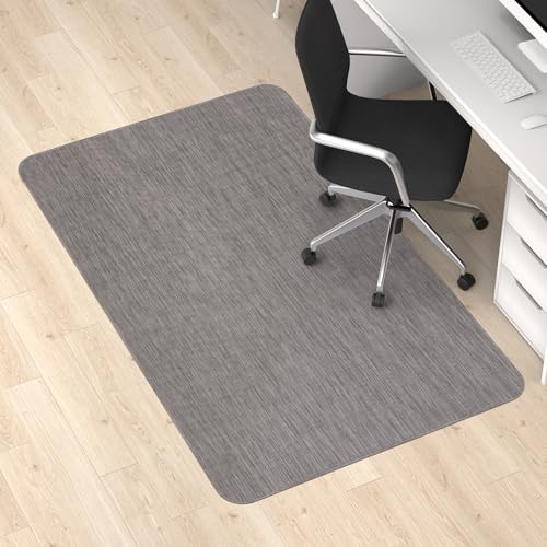 Blvornl Office Chair Mat for Hardwood Floor, 36 x 48 Desk Computer Chair Mat for Hard Wood and Tile Floor, Large Anti-Slip Hard Floor Protector Rolling Chair Mat, PVC Mat Desk Rug for Office Home
