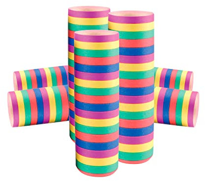 NAÏZAYA Luftschlangen aus Papier – 7 Rollen à 400 cm mehrfarbig für Dekorationen – Luftschlangen für Mottoparty Geburtstag – Gadget Geschenke für Kinder