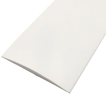 Vit, självhäftande PVC-trimtejp för trädörrkanter, flexibel övergångsremsa för laminatgolv, mellanrumsskydd för dörröppning och vinylgolv