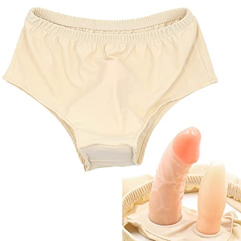 Cintura di castità Slip femminili con dildo interno e plug anale Butt plug Cintura di castità Pantaloni sexy Intimo Lingerie erotica Masturbazione Giocattoli sessuali per donne(M)