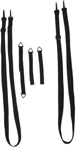 Yardwe Lot De 5 Sangles De Fixation pour Parasol - Sangles Coupe-Vent Légères Et Portables pour Les Voyages en Extérieur