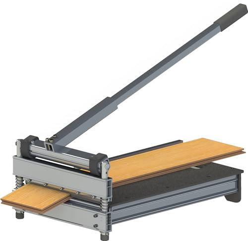Coupe-sol professionnel robuste de 33 cm pour sols stratifiés, stratifiés, H/MDF, LVP/T, VCT, SPC, WPC, PVC, bardage et plus encore ; jusqu'à 17 mm d'épaisseur ; coupe super puissante
