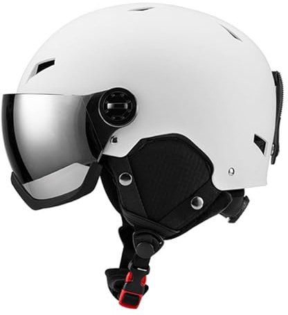 Casque de ski avec lunettes de ski coupe-vent casque de snowboard unisexe intégral casque de ski snowboard patinage
