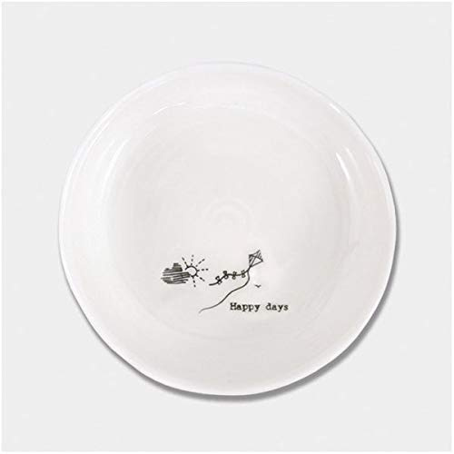 East of India: Porcelain Trinket dish - Happy Days
