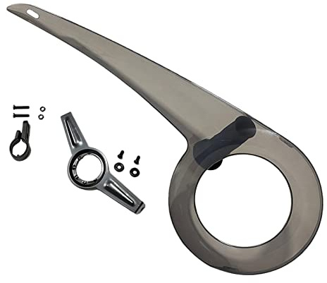 SM SunniMix Bike Chain Guard Protector 32T 34T 36T 38 Chain Guard Cover for Bicycle Bike, Clearly Black+Buckle