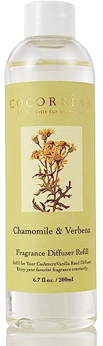 COCORRSTENNA rumsdoft diffuser refill Charmomile verbena 200 ml, diffuser påfyllning, rumsdoft, för sovrum, badrum kontor hem dekoration