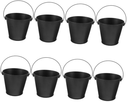 BESPORTBLE 8stücke Metall-fettauffangbehälter Für Grill BBQ Öl-Eimer Rostfreier Grease Bucket Für Sauberes Grillen Für Outdoor-Camping Und Grillpartys