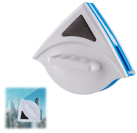 Magnetic Window Cleaner for Single Glazing, Anti Drop, Scratch Free Magnet Window Cleaners Ergonomic Handle Design Window Cleaning Equipment Magnetic Double Sided Window Cleaner (S-3-8MM)