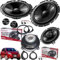 Kit Casse Altoparlanti Pioneer TSG170C+TSG1320F Anteriori e Posteriori per Fiat Grande Punto, Punto Evo, Punto 199 Set 2 woofer 165mm + 2 tweeter +2 coassiali 13cm+1 Set Adattatori (NO Plug and Play)