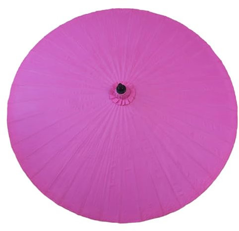 WATAOW Parasol en Papier Huilé De Bambou | Adapté Aux Jardins, Terrasses Extérieures, Plages, Marchés, Restaurants |Parasol Décoratif |Disponible en Plusieurs Couleurs(Rose)