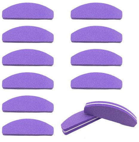 NHQZ 12 pulidores de uñas profesionales de doble cara 100/180 para lijar esmalte.