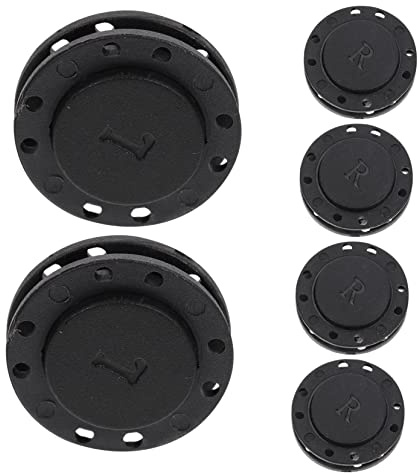 WOONEKY 6 pares Botones Magnéticos para Ropa Redondos con Diseño para Coser Cierre Oculto Resistente para Chaquetas Cárdigans y Cortinas Color Negro