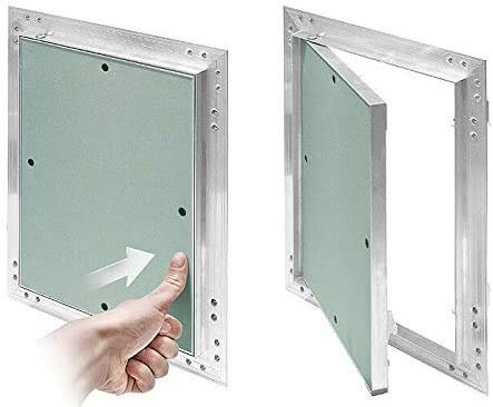 Plasterboard Access Panels with Aluminium Frame/Revision Door/Inspection Flap/Service Hatch/Vision Panel (300mm x 400mm)