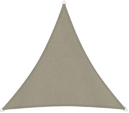 Windhager Sonnensegel Cannes Dreieck 3 x 3 m (gleichschenkelig), Sonnenschutz für Garten & Terrasse, UV- und witterungsbeständig, taupe