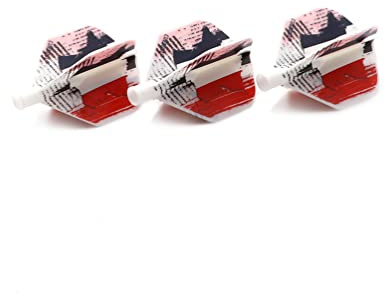 CUESOUL TERO AK4 Dart Flights Forme Standard avec Motif Exquis, Lot de 3 pièces