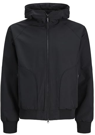 JACK & JONES Giacca da uomo Jcotrack Bomber Noos Bomber, Nero, L