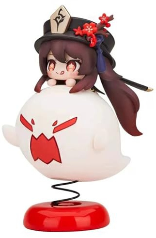 Gooyeh HuTao Figuras de Acción Anime Figuras de Juego HuTao Figura Estatua Estatua PVC Modelo Escritorio Instalaciones Regalo de Cumpleaños 10 cm