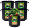 Tomaten kübel,8 L Pflanzsack aus Stoff,Kartoffelsack mit Griff, Wiederverwendbare Pflanztasche für Den Anbau von Kartoffeln, Tomaten,Gemüse,Blumen,Verdickter und Belüfteter Gartentopf, 5 Stück -2 Gal