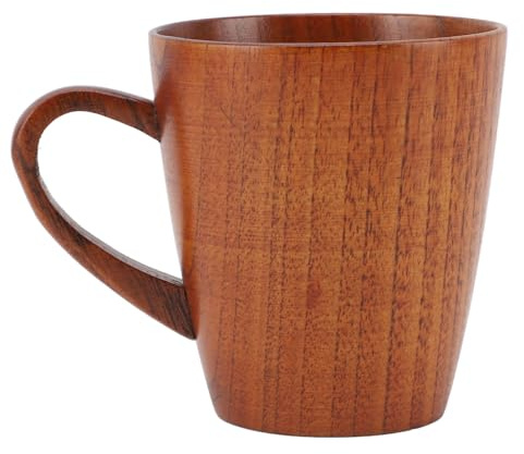 Leapiture Trä Dricksmugg Handgjord Trä Mugg 250ml Rustik Trä Mugg Trä Dryckes Mugg Handtag Drickskopp Trä Kaffe Mugg Trä Te Mugg Varma Drycksmugg