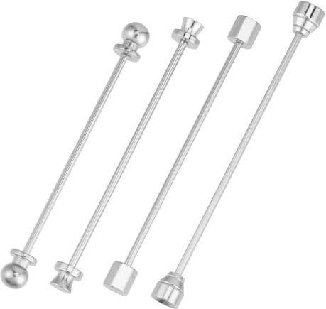PH PandaHall 4 spille da collo da uomo, 4 stili, spilla da cravatta in platino, clip con risvolto, colletto classico, spilla da cravatta per costumi camicie per matrimoni e riunioni di affari