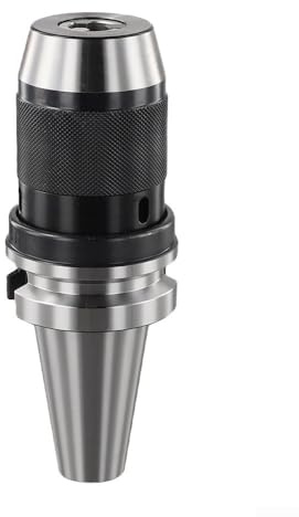 Entgoinggo Portabrocas de taladro autoajustable integrado para torno CNC BT30 BT40 BT50 APU soporte de herramientas con agarre endurecido de 3 mandíbulas para metal (BT40-APU16)
