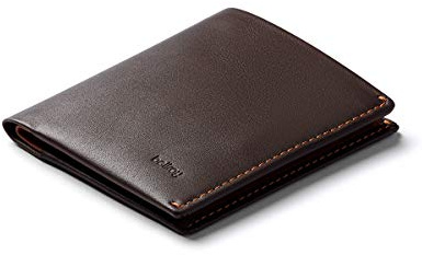 Bellroy Note Sleeve, schlanke Leder Brieftasche, mit RFID Schutz erhältlich (Max. 11 Karten, Geldscheine und Münzen) - Java Caramel - RFID
