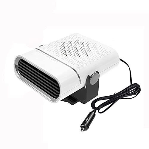 Chauffage de voiture 12V 120W, désembuage et dégivrage Riloer rotatif à 360 ° avec prise allume-cigare ventilateur de voiture électrique