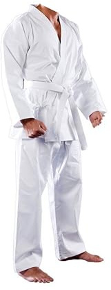 Maxx Aikido Karate Suit With Belt Taekwondo Martial Student Uniform Polycotton (000/110)