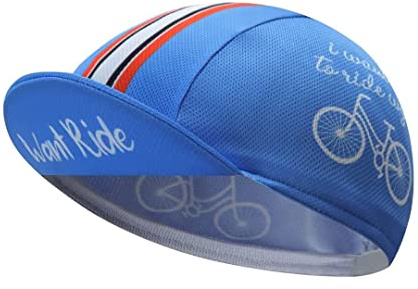 Bikingbros Man's Cycling Cap - Polyester Road Cycling Hat-Under Helmet - Cycling Helmet Liner Breathable&Sweat Uptake