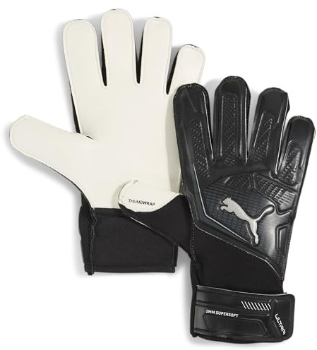 PUMA Fußball Individuelle Ultra, Herren/Unisex Handschuhe, PUMA Black-Puma Silver, 9