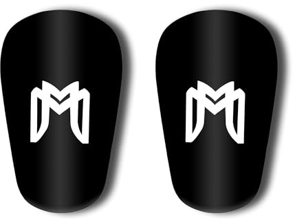 MediCaptain MiniGuards - Mini Shin Guards for Soccer Players - Tiny Shin Pads for Men, Women, Teens - Miniature Shin Guards 3.9 x 2.4 inch - Perfect for High Level Soccer Athletes (Black)