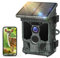 VOOPEAK Wildkamera Solar WLAN - 4K 30fps 46MP Wildkamera mit Handyübertragung App, Wildtierkamera mit Bewegungsmelder Nachtsicht 120° Erfassungs Winkel IP66 Wasserdicht für Wildtier Überwachung