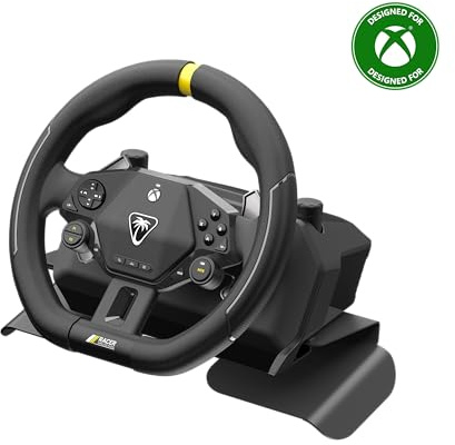 Turtle Beach Racer Système de volant de course sans fil sous licence officielle pour Xbox w/connexion sans fil fiable et jusqu'à 30 h d'autonomie pour Series X et S, Xbox One et PC