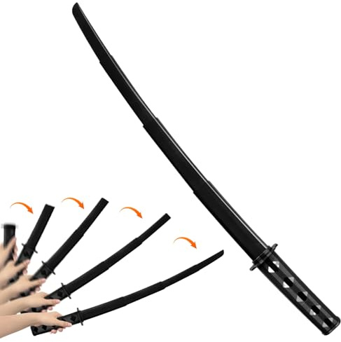 Kampsport kniv - Halloween infällbara tryckta 3D-modeller - japanska cutter leksak cosplay tillbehör, för kvinnor, män, barn, cosplayers, inomhus, utomhus, au