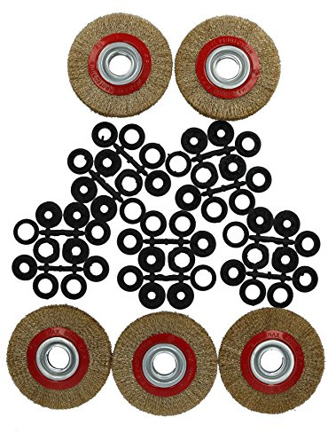 5 x 150mm Wire Wheels Brush Rust Paint Remover for 6 and 8 Bench Grinders