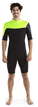 Jobe Perth Shorty - Traje de Neopreno para Hombre (3/2 mm), Color Verde Lima, M