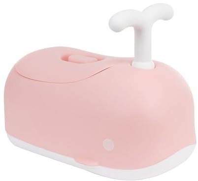 KikkaBoo Vasino per bambini WHALE, coperchio, contenitore rimovibile, manico da gioco, antiscivolo, comodo ed ergonomico, facile da pulire, 12+ mesi, rosa