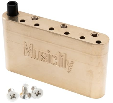 Musiclily Ultra 41mm Blocco Tremolo in Ottone 52,5mm String Spacing per Chitarra Elettrica PRS SE Style Ponte Tremolo