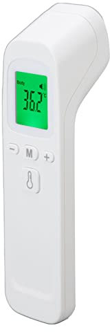 YUMILI Stirnthermometer - Weißes elektrisches digitales berührungsloses Infrarot-Thermometer HD-Display für das Krankenhaus