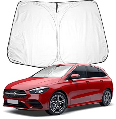 BIXUAN W247 Parasol Compatible con Mercedes Benz Clase B W247 2020-2023 2024 Parabrisas para el Coche Cubierta del Delantero Protección contra el Viento para Parabrisas Delantero Bloqueado UV