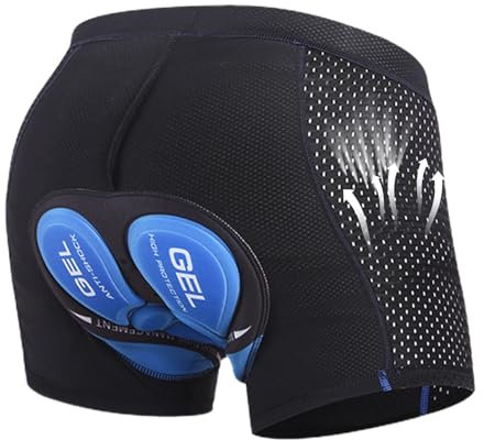 Radlerhose Herren Mit Sitzpolster, Fahrradshorts Hosen, Schnelltrocknende Stoßfeste Herren Fahrrad Hosen Radhose, -Schutz-Shorts Für Die Hüfte, Unterwäsche Pro Bike Boxer Größe Kurze