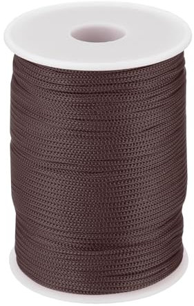 QUARKZMAN Corda Intrecciata in Polipropilene da 2mm, 100m Corda in Nylon Corda Cava per Stendibiancheria, Campeggio, Escursionismo, Esterno, Nero