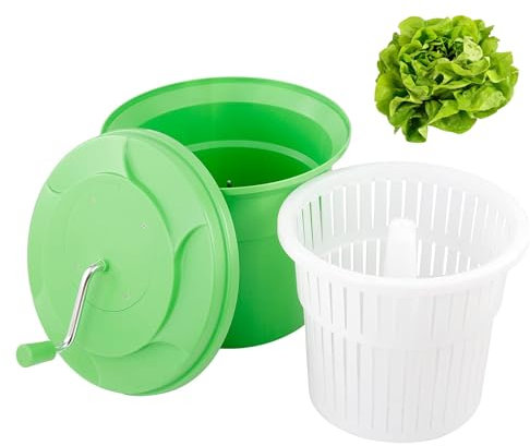 Générique Essoreuse à Salade Professionnelle 12L - Plastique Robuste - Dimensions 33 x 45,5 x 24 cm - Essorage Manuel Facile et Rapide